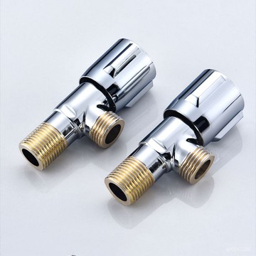 💥台灣出貨💥轉接 水龍頭 精銅 角閥 加厚 冷熱水 一進一出 通用 熱水器 進水閥 304不銹鋼 三角閥