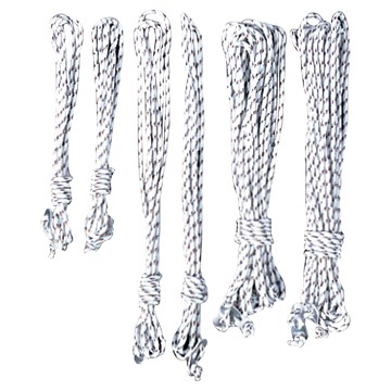 snow peak 雪諾必克 帳營繩組 附調節片雙頭營繩 適用Snowpeak 蝶形天幕  白色  10m x 2 + 4m x 2 + 3m x 2