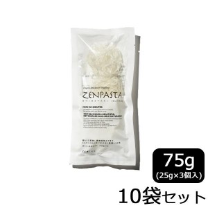 CMLF-1297365 乾燥しらたきヌードル ZENPASTA 75g(25g×3個入)×10袋セット (CMLF1297365)