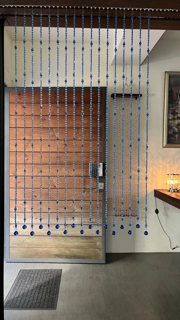 經典款 -あなたの名前は 晴空 - 藍色手工水晶珠簾 風水簾 可