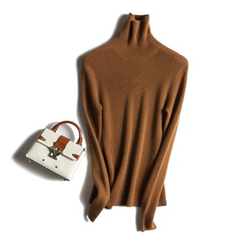 現貨+預購 羊毛衫針織毛衣-高領坑條修身打底防寒保暖女毛衣10色73yv11【獨家進口】【米蘭精品】