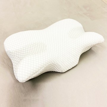 mimo 【家居】高密度枕手睡中高雙用月牙記憶枕-側睡仰睡深眠-附加厚棉質布套(1入)