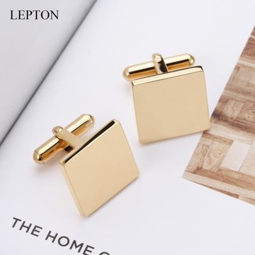 高檔法式袖扣不銹鋼袖扣方形質感光面商務商務輕奢袖口釘男士禮物