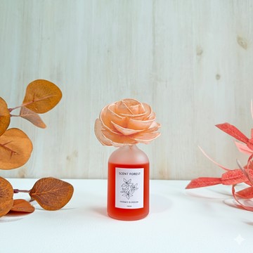 【香氛森林】 妝品級彩色香水擴香花系列 - 橙花盛開 - 新品上市【快速出貨】