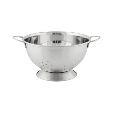 Now Designs 雙柄瀝水籃 202不鏽鋼  28 x 22 x 12cm  霧銀色  1個