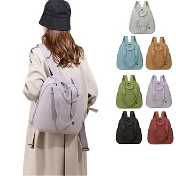 SPRING-學院風通勤2way後背包 大學生上課通勤2用肩背包 旅行後背包-多色