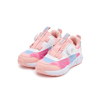 FILA KIDS 中童旋轉釦慢跑運動鞋-粉 2-J416Z-535