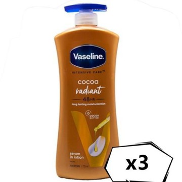 New! Vaseline凡士林身體潤膚乳液-可可奶油 (725ml)*3 加量版