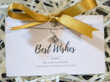 925 SILVER 神秘四方盒子  頸鏈 - 銀 - 頸鏈