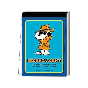 sun-star史努比迷你便條紙/秘密特工/2款x50頁/共100頁/本