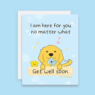 可愛慰問小狗卡 金毛獵犬卡