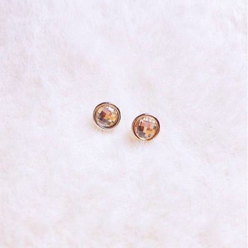 現貨專區｜圓形單顆典雅耳環-典雅粉(hde20-PI)｜送禮精選店家★Reyna jewelry 女王飾品