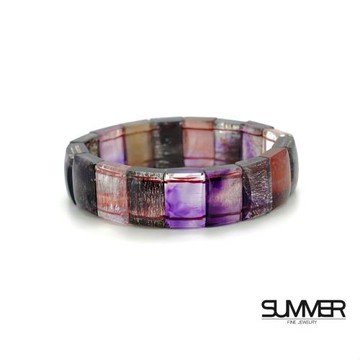 【SUMMER寶石】稀有老礦料三輪骨幹彩超七手排57g (17mm)