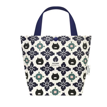 動物 ∣ 深藍艾莉貓 有底托特包