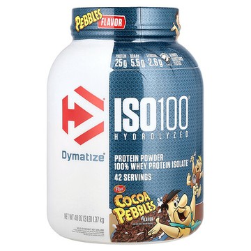 Dymatize, ISO100® Hydrolyzed，全分離乳清蛋白，可可麥片，3 磅（1.37 千克）