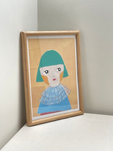 你看我看你 A4原創手繪印刷繪圖 | 掛畫 | 限量 | 裝飾畫