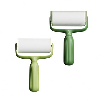 【媽媽咪呀】斜撕除塵黏毛滾輪 黏毛器(滾筒黏毛 黏毛滾輪補充包)墨綠滾輪x1