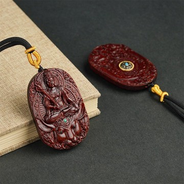飾品 佛牌項鍊 項鍊 紫檀木 十二生肖 吊墜 本命年 天然紫檀 保平安 招財納福 木雕 270