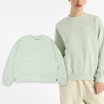 New Balance 長袖 Sport LOGO Tee 綠 女款 長T 寬版 刺繡 美規 NB WT41508NUM