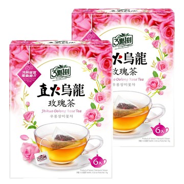 3點1刻 直火烏龍 玫瑰茶  2.5g  6包  2盒