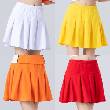 廣場舞半身裙水兵舞短裙拉丁舞裙子白色純棉跳舞裙子團隊操演出服