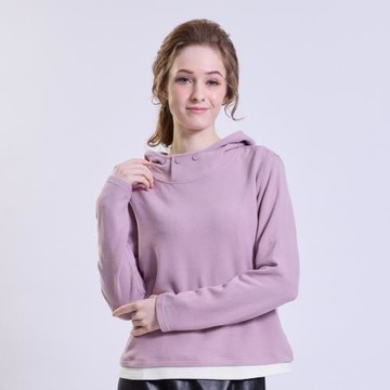 QWI 國際精品雙面細絨連帽衣單品-獨