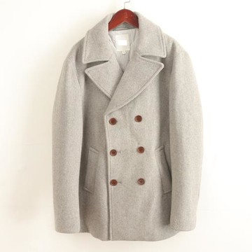 拉系列 冬季新款 羊毛呢外套男士韓版寬松大衣赫本風大翻領潮