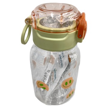 GENKI BEAR 元氣熊 微笑Tritan兒童水壺 600ml  粉色  1個