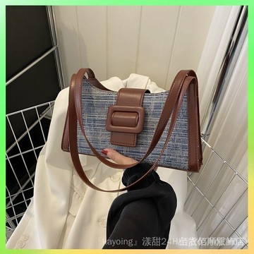 🔥臺灣出貨 高級質感複古小包包女2024新款百搭爆款單肩腋下包時尚通懃手拎包 限時特賣X315-8-C