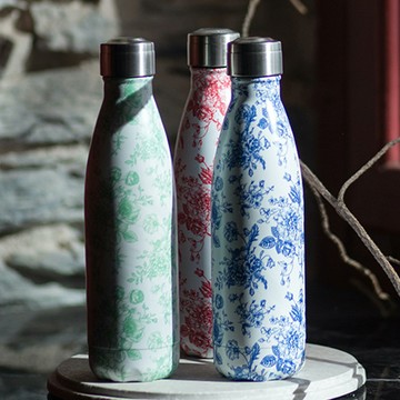 YOKO DESIGN 法國 環保不鏽鋼水瓶  - 朱伊藍紋 JOUY BLUE