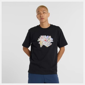 New Balance 圖案短袖上衣 男 MT53905BK-F