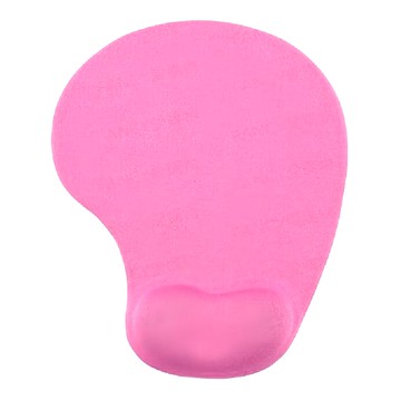 FANCY LIFE 純色護腕滑鼠墊 粉色 舒適護腕設計 簡約時尚  1個