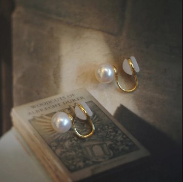 無耳洞珍珠耳夾