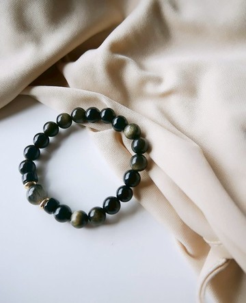 金曜石/黑曜石/黑髮晶/黑瑪瑙-黑絲絨引力。避邪平安守護防小人