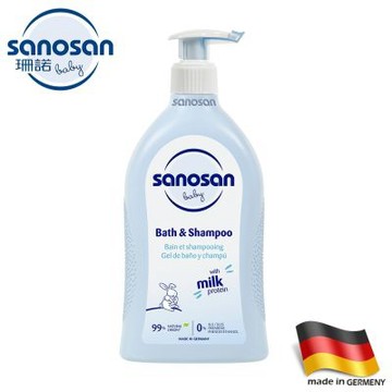 (贈)德國sanosan珊諾-baby re:mind極潤洗髮沐浴露500ml