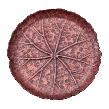 手工錘紋銅杯墊茶墊隔熱墊茶托茶碟子功夫茶具茶道零配件