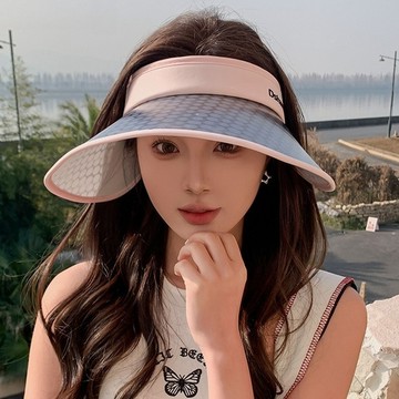 帽子 女帽 女生帽子 遮陽帽 防曬帽 風扇 太陽帽 大帽檐 空頂帽 戶外帽  防紫外線 戶外遮陽 度假風 風扇帽 068
