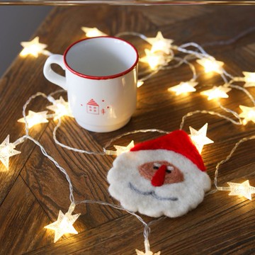 羊毛氈隔熱墊毛球杯墊羊毛氈杯墊diy桌面隔熱墊圣誕節餐墊1入