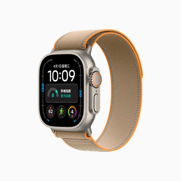 Apple Watch Ultra 4 49mm原色鈦金屬錶殼 搭沙色越野錶環 M/L (GPS + LTE)