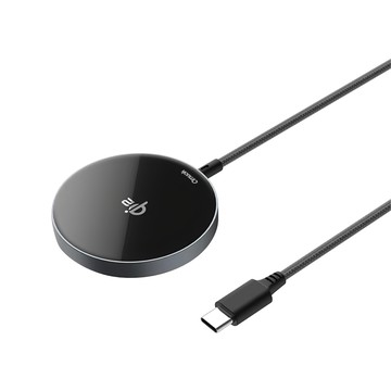 amuok 艾默克 極簡 mini Qi2 磁吸無線充電器 自帶線  1個  黑色