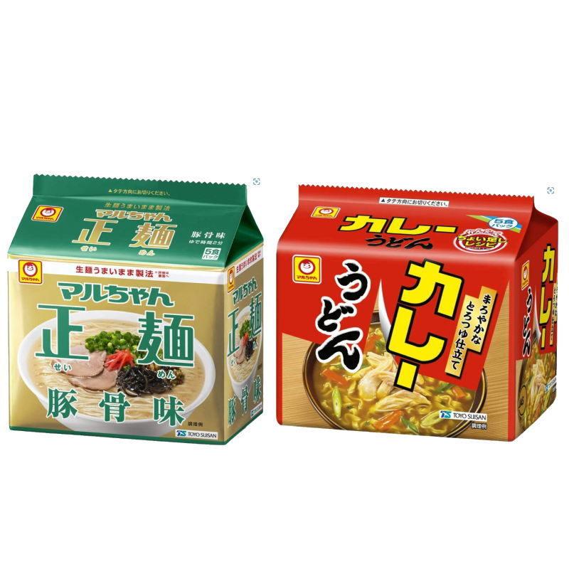 マルちゃん　正麺・カレーうどん　袋めん　5食パック　選べる6個(計30食)『送料無料(沖縄・離島除く)』