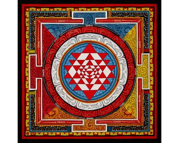 三摩耶曼陀羅唐卡 — 創造與平衡的能量藍圖