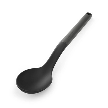 KitchenAid 美國 不沾鍋尼龍料理匙(岩灰34.5cm) / 湯匙 攪拌匙 攪拌杓 料理杓 煎匙 可機洗 洗碗機可洗