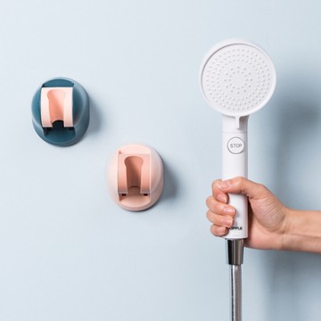 [荷生活]北歐撞色系強力免釘四段檔位蓮蓬頭支架