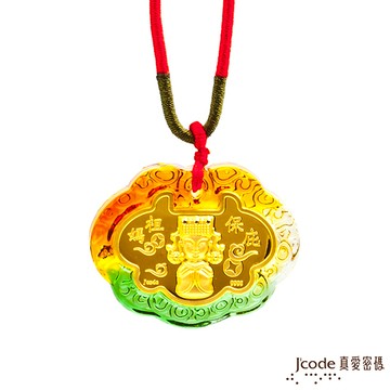 J’code真愛密碼 大甲媽平安鎖琉璃黃金彌月禮盒-0.1錢