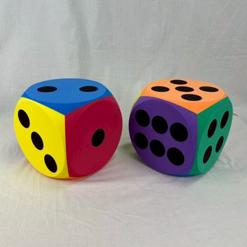[FOAMBLOCKTW] 20cm EVA FOAM彩色大圓角骰子