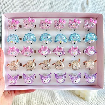 ⭐臺灣出貨⭐三麗鷗發光戒指美樂蒂兒童指環飾品女童指環節日禮物