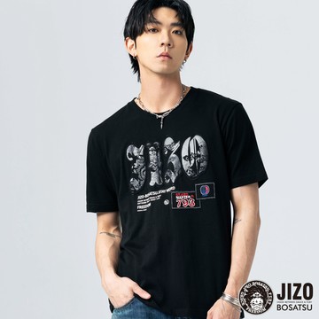 【新品2件75折】山海妖靈圖騰貼布短TEE(黑) - BLUE WAY 地藏小王