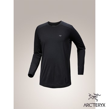 【Arcteryx 始祖鳥官方直營】男 Ionia 長袖羊毛T恤 黑