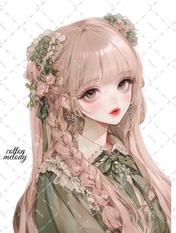 原創貼紙 no.8008 人物貼紙 原創貼紙 女孩貼紙 原創人物貼紙